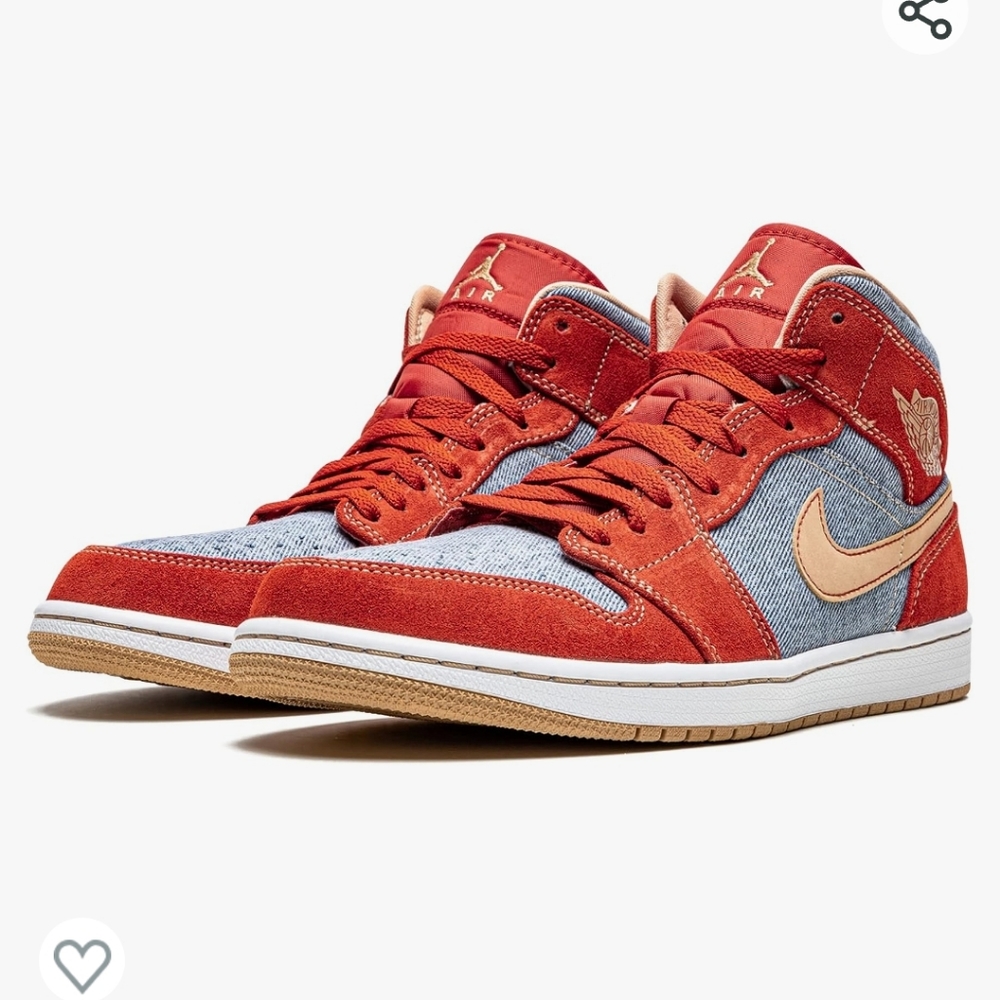 Air Jordan MID SE - cinna & denim